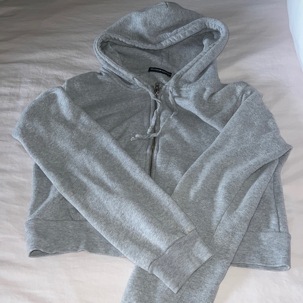Gray Mini Zip Up